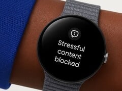 Représentation artistique de la surveillance du stress sur une montre Pixel. (Source de l&#039;image : Neume)