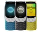 Le Nokia 3210 2024 a été présenté en trois couleurs jusqu'à présent. (Source de l'image : WinFuture & @rquandt)