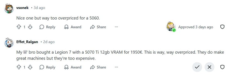 Commentaires sur notre chaîne Reddit