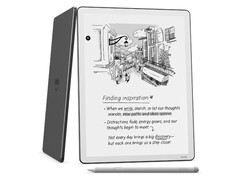 Le nouveau Kindle Scribe est doté d&#039;un écran plus grand, d&#039;un design plus fin, d&#039;un processeur plus rapide et d&#039;une mémoire plus importante. (Source de l&#039;image : Amazon)