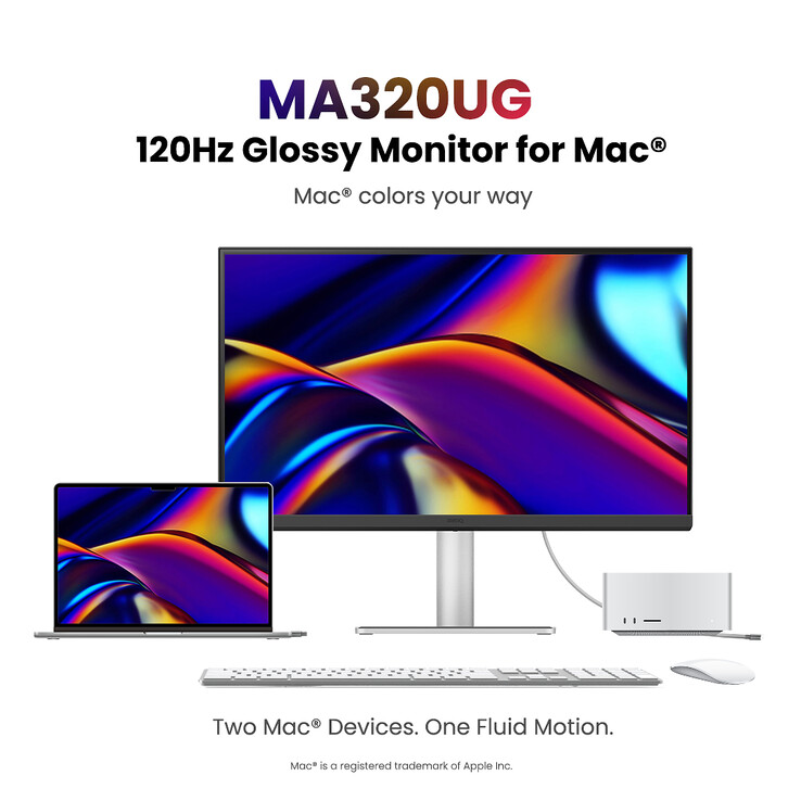 Le moniteur BenQ MA320UG est doté de deux ports Thunderbolt 4