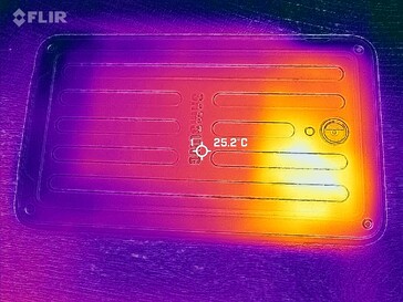 Carte thermique du dos