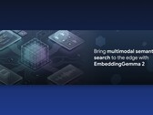 Visuel de Google présentant EmbeddingGemma 2