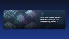 Visuel de Google présentant EmbeddingGemma 2
