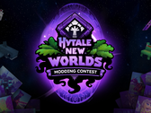 Une bannière annonçant le concours de modélisation Hytale's New Worlds