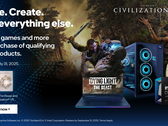 Le bundle de printemps d'Intel pour les joueurs et les créateurs (photo), comprenant Civilization 7 et Dying Light : The Beast