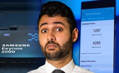 Le génial Arun Maini a été accidentellement impliqué dans un scandale de notation Geekbench. (Image source : Samsung/Mrwhosetheboss - edited)