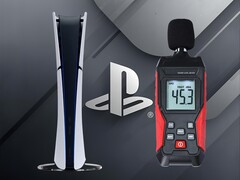 PS5 Slim Digital présentée lors d'un test de bruit (Image source : Sony PlayStation, Landtek avec modifications)