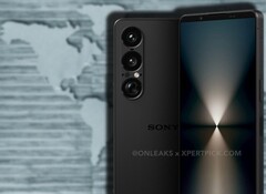 Les rendus du Xperia 1 VII qui ont récemment fait l'objet d'une fuite montrent que Sony a conservé le design familier de la série. (Source de l'image : OnLeaks/XpertPick/Unsplash - édité)