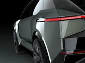 Le SUV électrique Toyota FT-3e est équipé d'un écran extérieur sur la porte. (Source de l'image : Toyota)