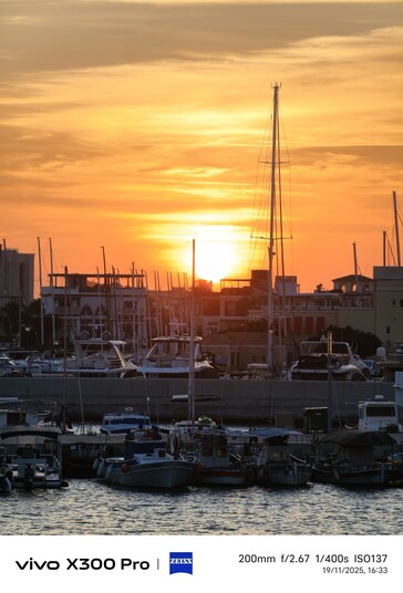 Vivo X300 Pro avec téléconvertisseur Éclairage brut.