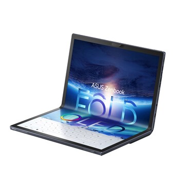 ZenBook Fold 7 OLED en mode compact (image via Asus)