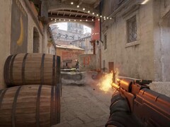 Un AK-47 tiré dans Counter Strike 2.