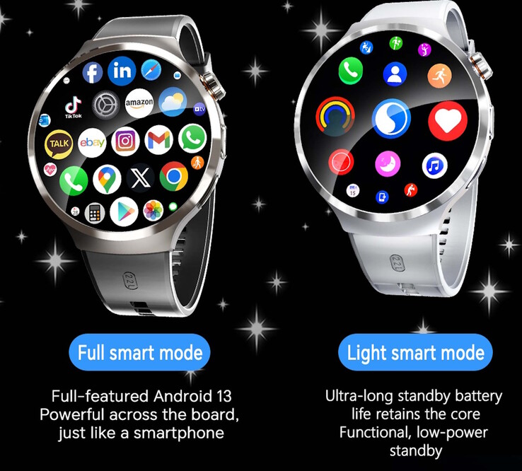 La smartwatch a deux modes différents