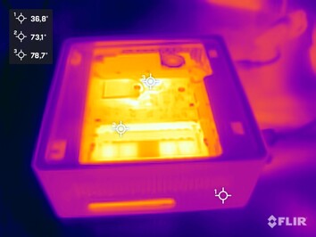 Les entrailles du PC pendant le test de résistance