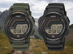 La montre WS-1800 de Casio (photo), qui n&#039;a pas encore été annoncée, possède deux compteurs de secondes. (Source de l&#039;image : David et Philly, édité)