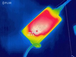 Le bloc d'alimentation atteint jusqu'à 49 °C en charge