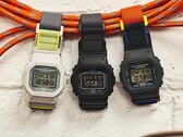 Casio ajoute une boucle magnétique à sa G-Shock carrée classique. Photo (de gauche à droite) : G-Shock DW-5600MNC-7A8, DW-5600MNC-1, DW-5600MNC-8A2