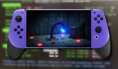 Des rendus de concept de la Nintendo Switch Pro réalisés par des fans ont laissé entrevoir une console plus grande avec des contrôleurs Joy-Con redessinés. (Source de l'image : @nintendalerts/ComputerBild - edited