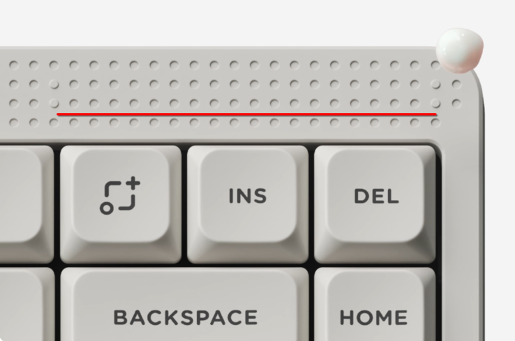 Barre tactile NuPhy Node75 (Source de l'image : NuPhy - édité)