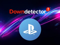 Le symbole du réseau PlayStation Network apparaît sous le logo du Down Detector