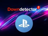 Le symbole du réseau PlayStation Network apparaît sous le logo du Down Detector