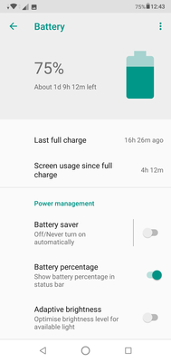 Asus ZenFone Max Pro (M2) - Réglages de la batterie.