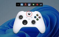 La nouvelle barre de contrôle est une forme simplifiée de la Xbox Game Bar. (Image source : Microsoft)