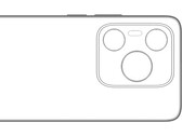 Un rendu du "Huawei P70". (Source : Digital Chat Station via Weibo)
