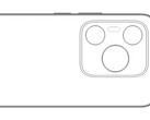 Un rendu du "Huawei P70". (Source : Digital Chat Station via Weibo)
