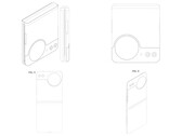 Brevet Samsung montrant le design d'un téléphone à clapet sous différents angles.