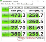 Acer TravelMate P2410 - CrystalDiskMark 3.0.3