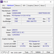 Carte mère CPU-Z