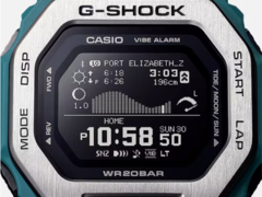 La série Casio G-Shock GBX-100 est connue pour ses caractéristiques telles que les graphiques des marées, les données lunaires et les heures de lever et de coucher du soleil. (Source de l'image : Casio)
