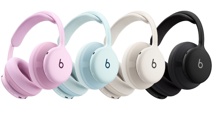 Le casque phare Beats 360 compatible Dolby Atmos est disponible en rose, bleu ciel, gris nuage et noir.