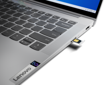 Lenovo IdeaPad 5G - emplacement SIM. (Source de l'image : Lenovo)