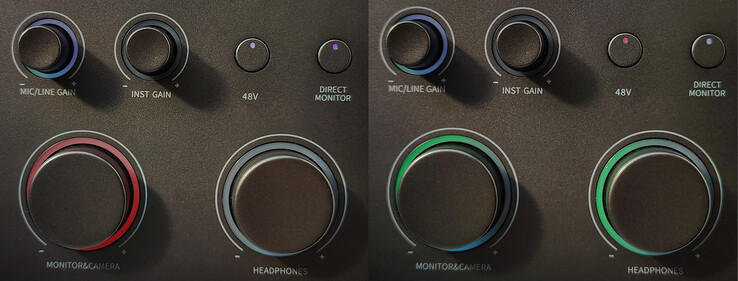 Les couleurs des LED sont difficiles à distinguer sous un éclairage intense.