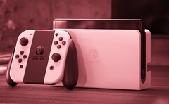 Le modèle OLED de la Nintendo Switch est sorti en 2021 et est logé dans un corps en métal. (Source de l&#039;image : Nintendo - édité)