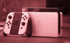 Le modèle OLED de la Nintendo Switch est sorti en 2021 et est logé dans un corps en métal. (Source de l'image : Nintendo - édité)