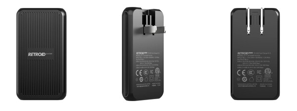 Le chargeur de poche Retroid dispose de deux ports USB et d’une prise repliable.