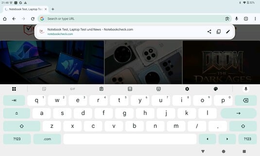 Clavier horizontal
