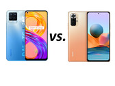 Comparaison des appareils photo Redmi Note 10 Pro vs. realme 8 Pro smartphone