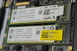 Deux disques SSD de 1 To installés en parallèle