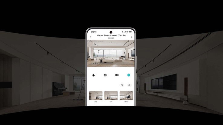 Le Xiaomi C701 Pro peut couvrir de plus grands espaces grâce à ses deux capteurs dotés d'une fonction panoramique et d'inclinaison