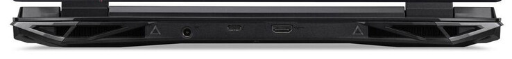 Arrière : Connecteur d'alimentation, Thunderbolt 4 (USB-C ; Power Delivery, Displayport), HDMI