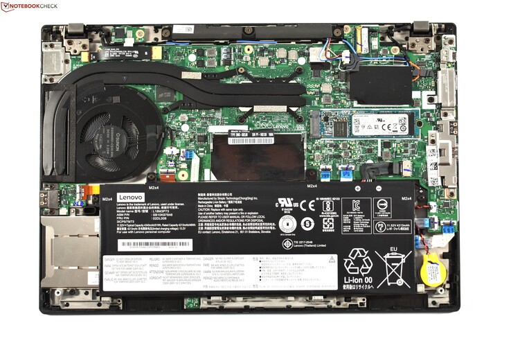 Un coup d’œil à l’intérieur du ThinkPad T490.