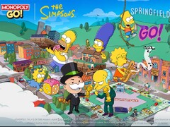 L'art promotionnel officiel de l'événement Monopoly Go The Simpsons.