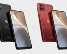 Le Moto G32 dans ses couleurs de lancement présumées. (Image source : @OnLeaks &amp; CompareDial)