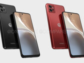 Le Moto G32 dans ses couleurs de lancement présumées. (Image source : @OnLeaks &amp; CompareDial)