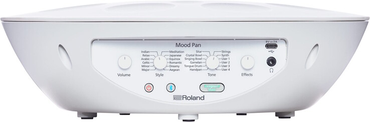 Les propriétaires peuvent contrôler le Roland Mood Pan à l'aide des commandes arrière. (Source de l'image : Roland)